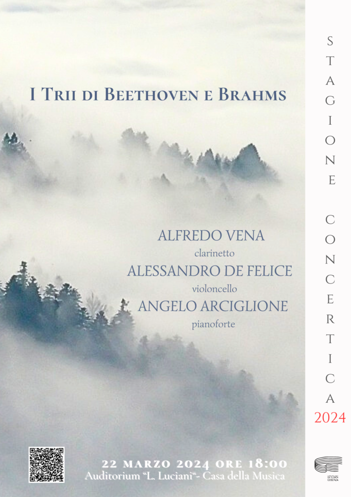 Stagione dei Concerti 2024 – Vena (Cl)/ De Felice (Vc)/ Arciglione (Pf)