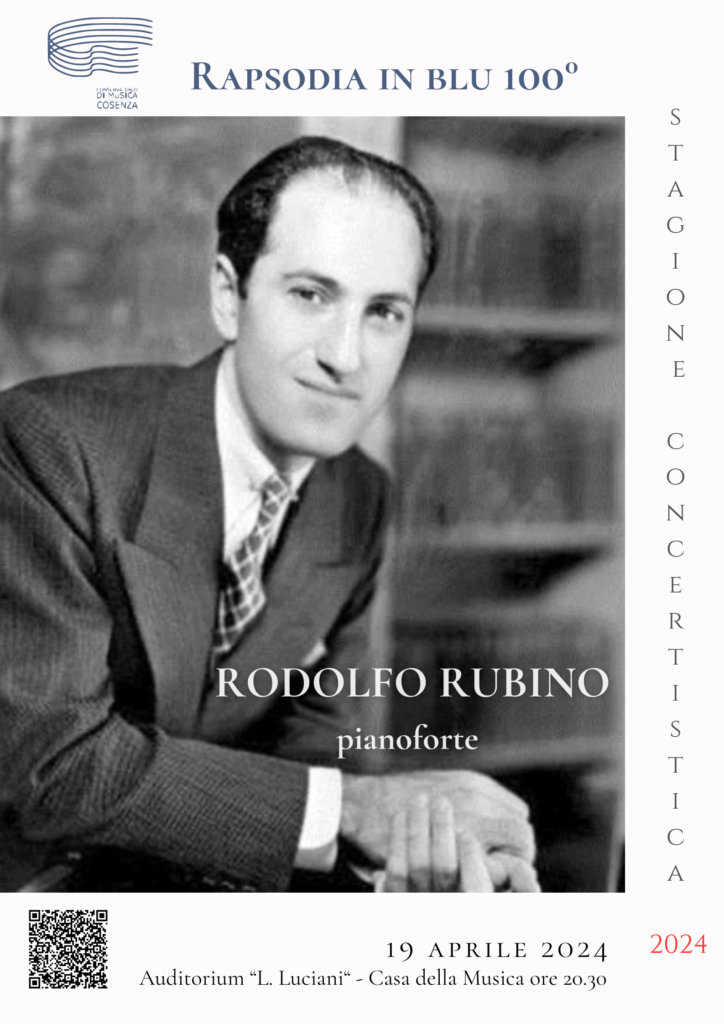 STAGIONE DEI CONCERTI – 19 APRILE RODOLFO RUBINO (PF)