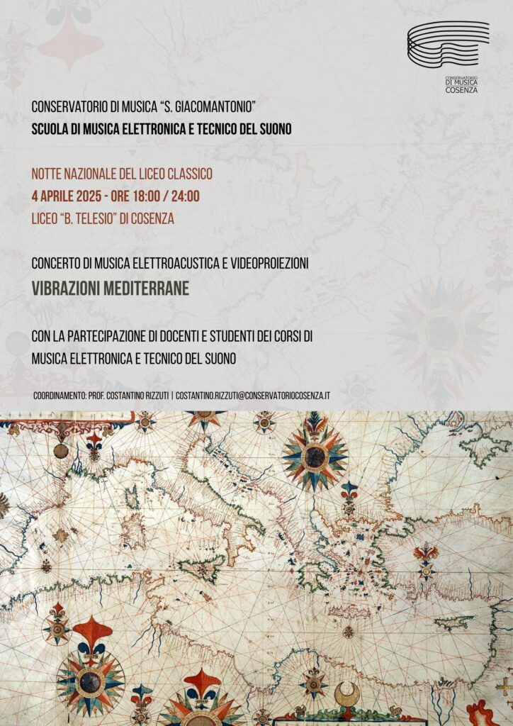 Vibrazioni Mediterranee – concerto di musica elettroacustica e videoproiezioni