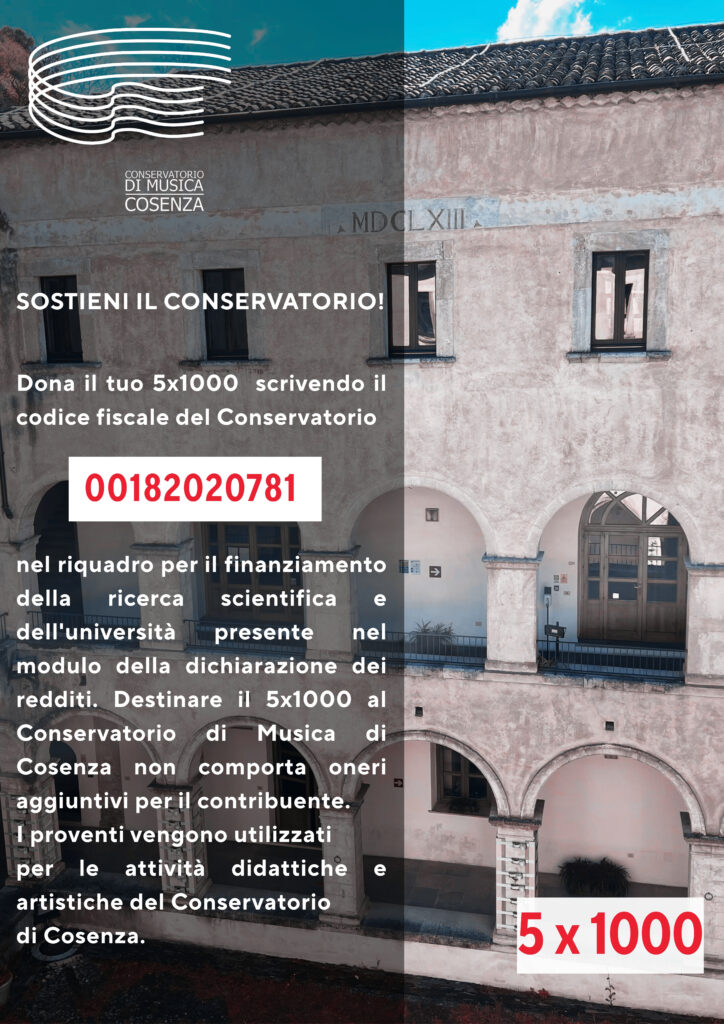 Sostieni il Conservatorio con il tuo 5×1000