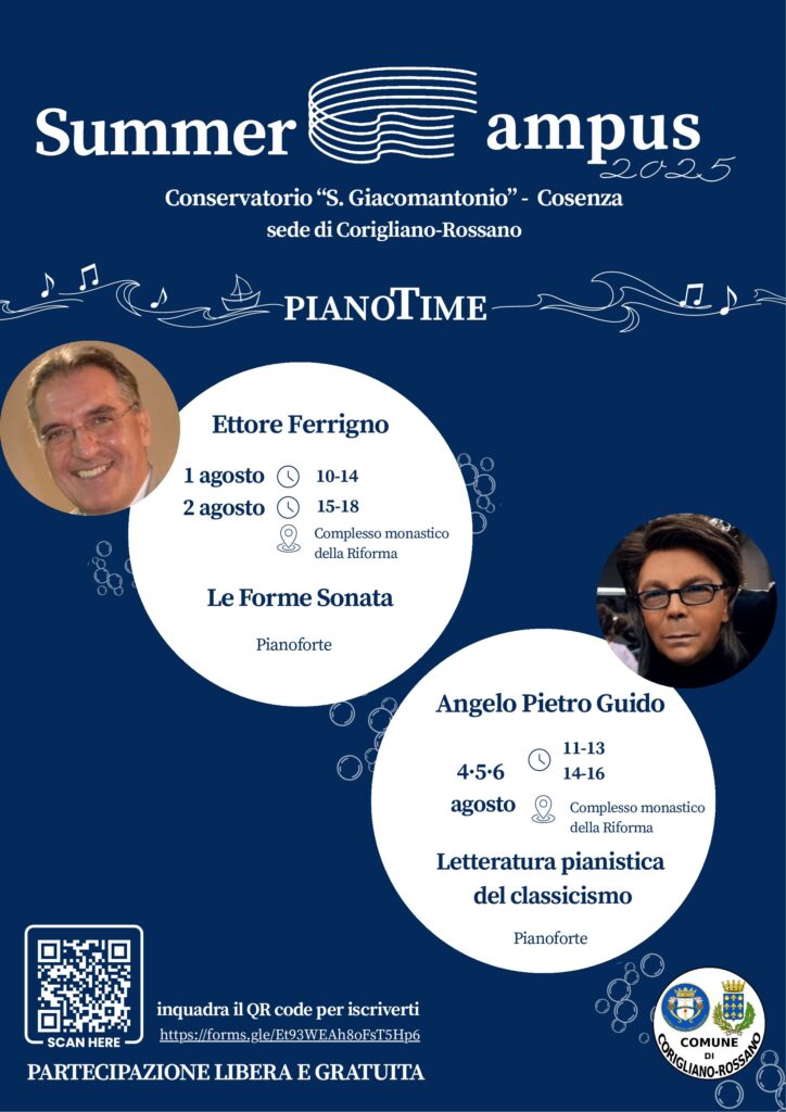 Summer Campus – PIANO TIME – sede di Corigliano_Rossano