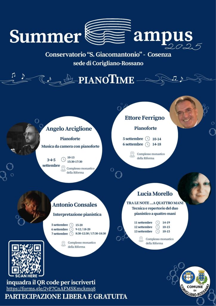 Summer Campus – PIANO TIME – sede di Corigliano_Rossano