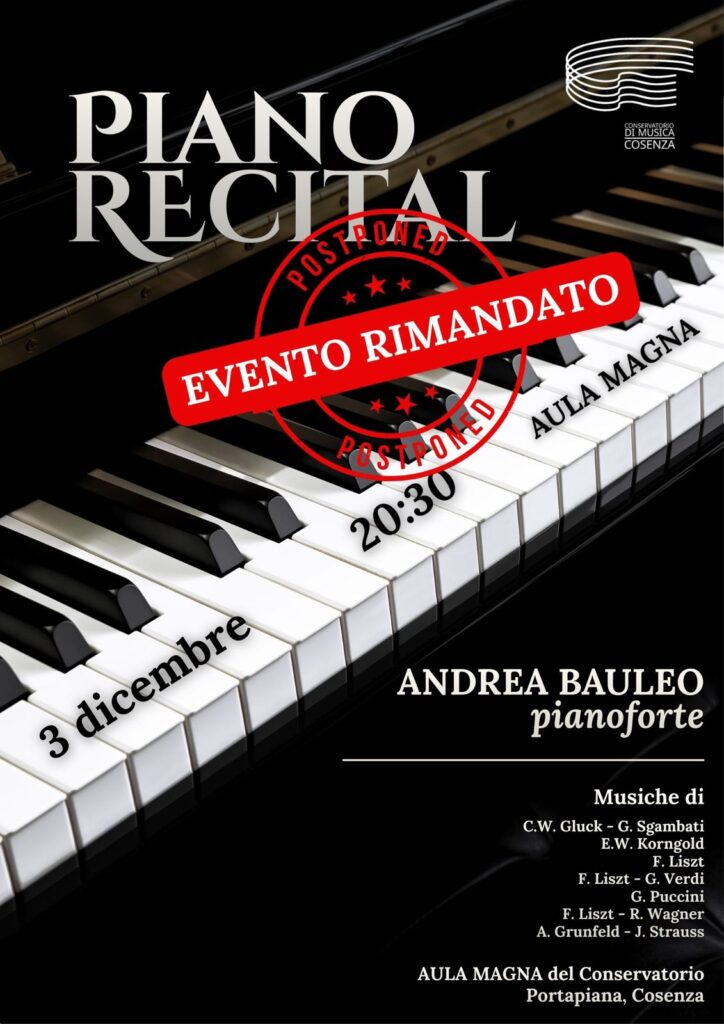 Piano Recital – Andrea Bauleo pianoforte