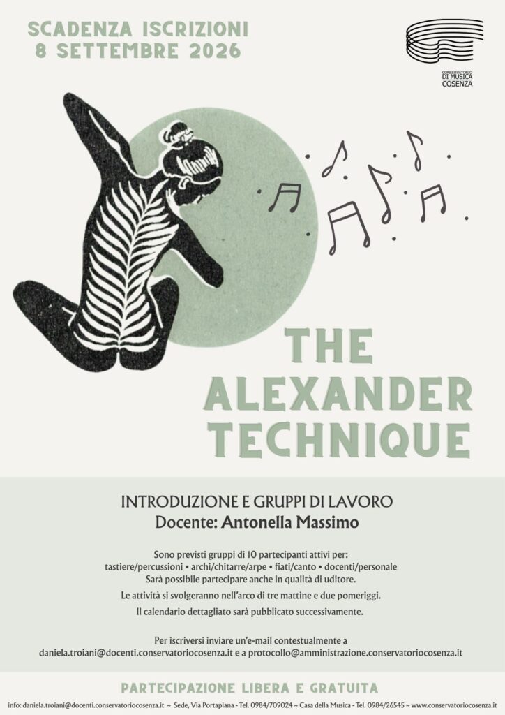 The Alexander Thecnique – Scadenza Iscrizioni 8 Settembre 2026